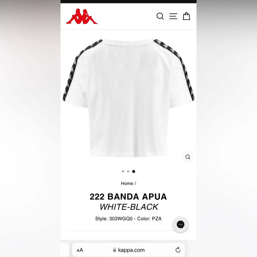 Women’s Kappa short sleeve T.   “regular fit.” 100% cotton